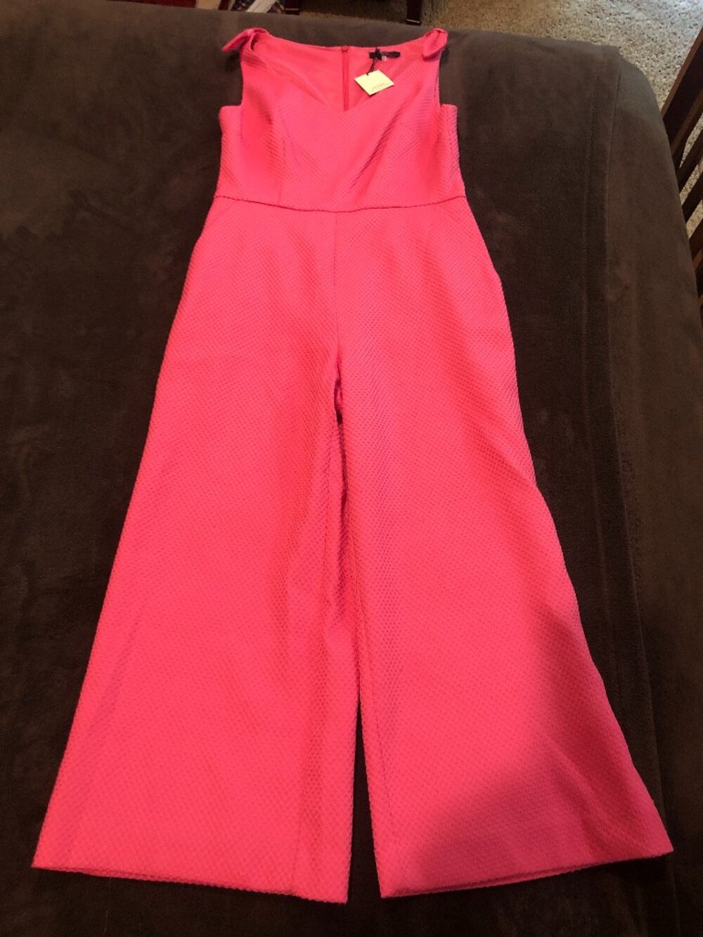 Trina Turk Observer Jacquard Crop Jumpsuit, size 4